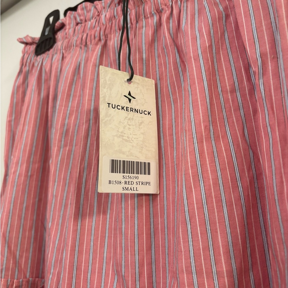 New Women’s Tuckernuck Pink Striped Prado maxi skirt S cottage core romantic - Picture 5 of 7
